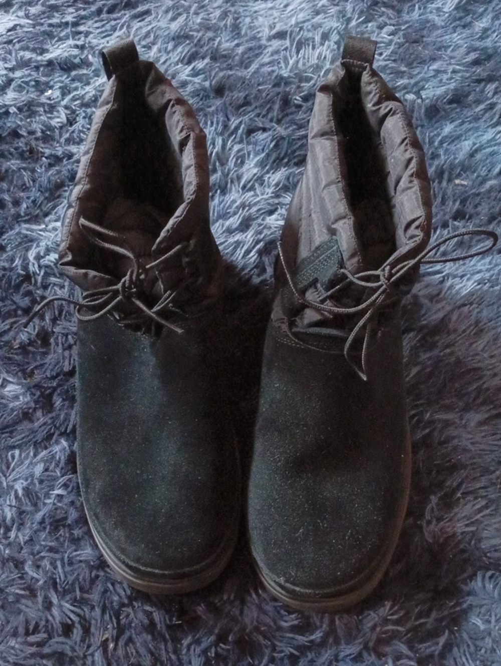 UGG Mixed Materials Puffer Boots